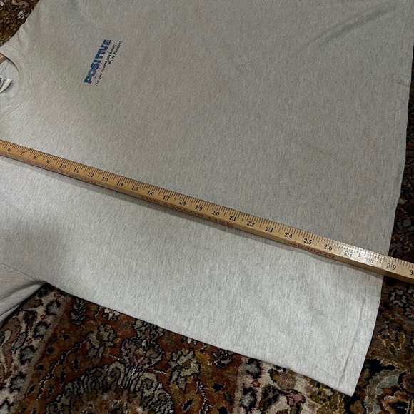 90s Vintage Motorola Wordline Pager T Shirt‎ Mens XL Grey Jerzees Promo Tee - Picture 5 of 5